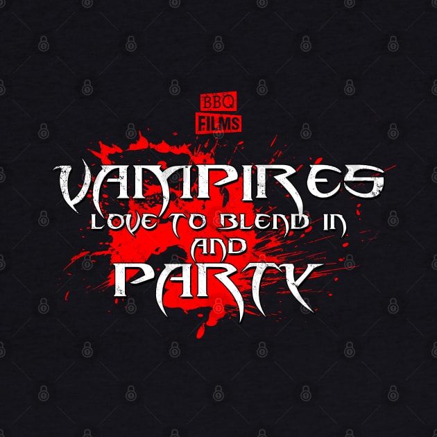 Vampire Day Walker Rave Party Slogan Poster by BoggsNicolas